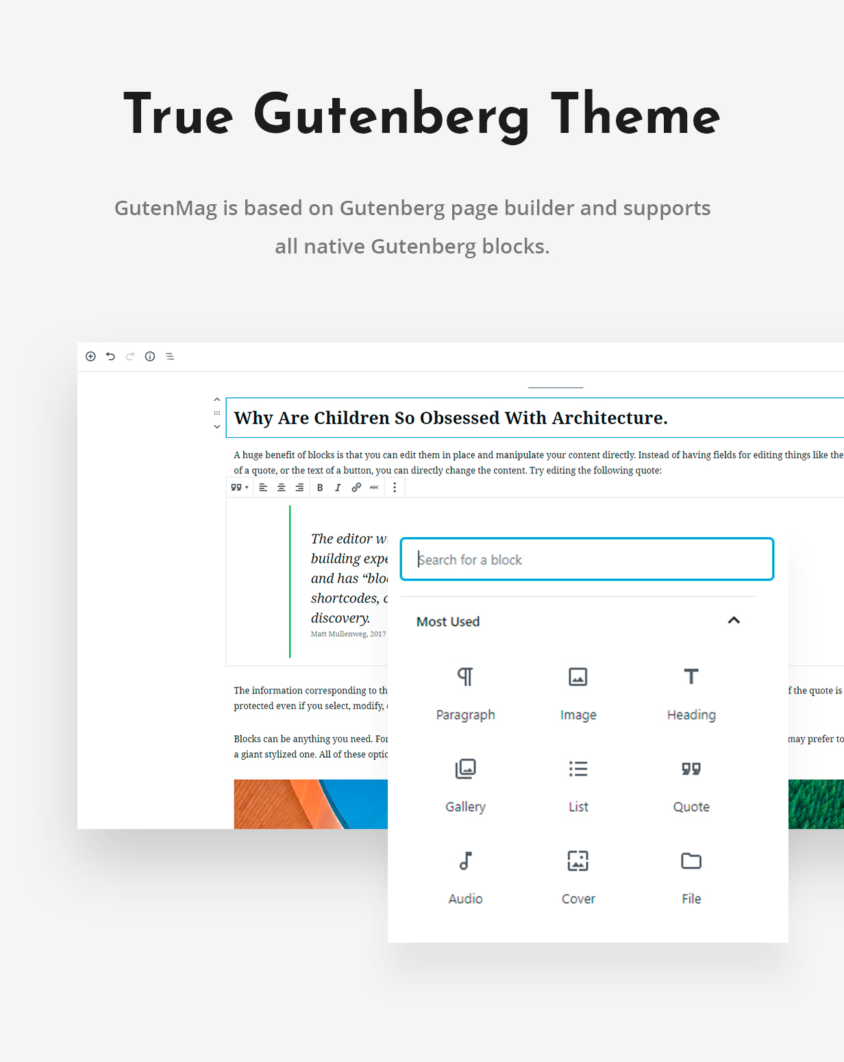 Gutenberg WordPress Theme