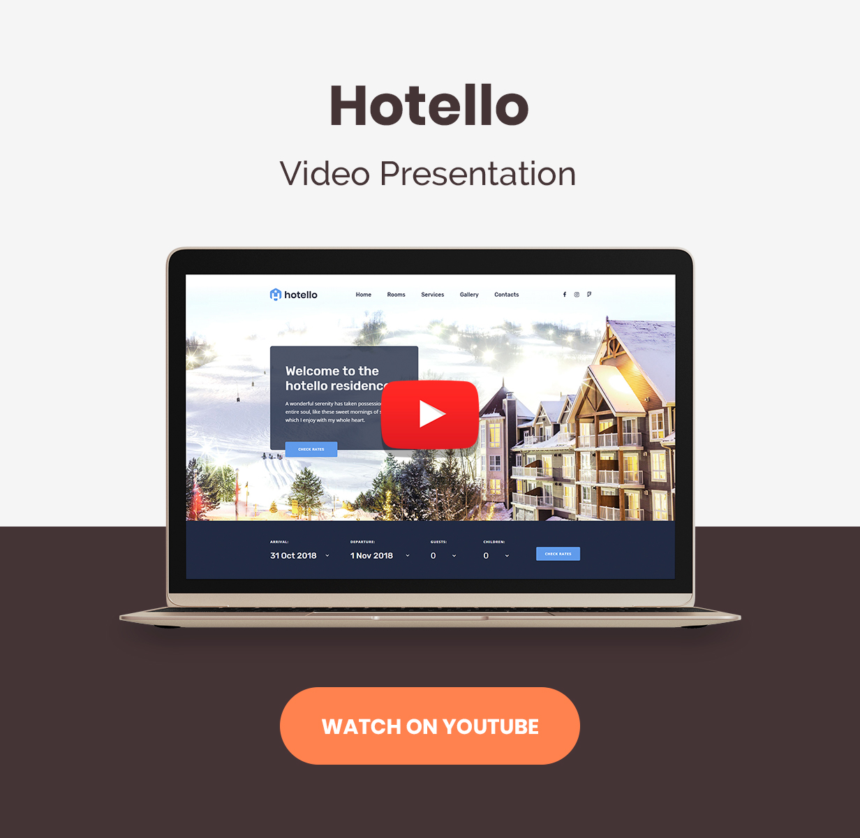 Reserva de hotel WordPress Theme