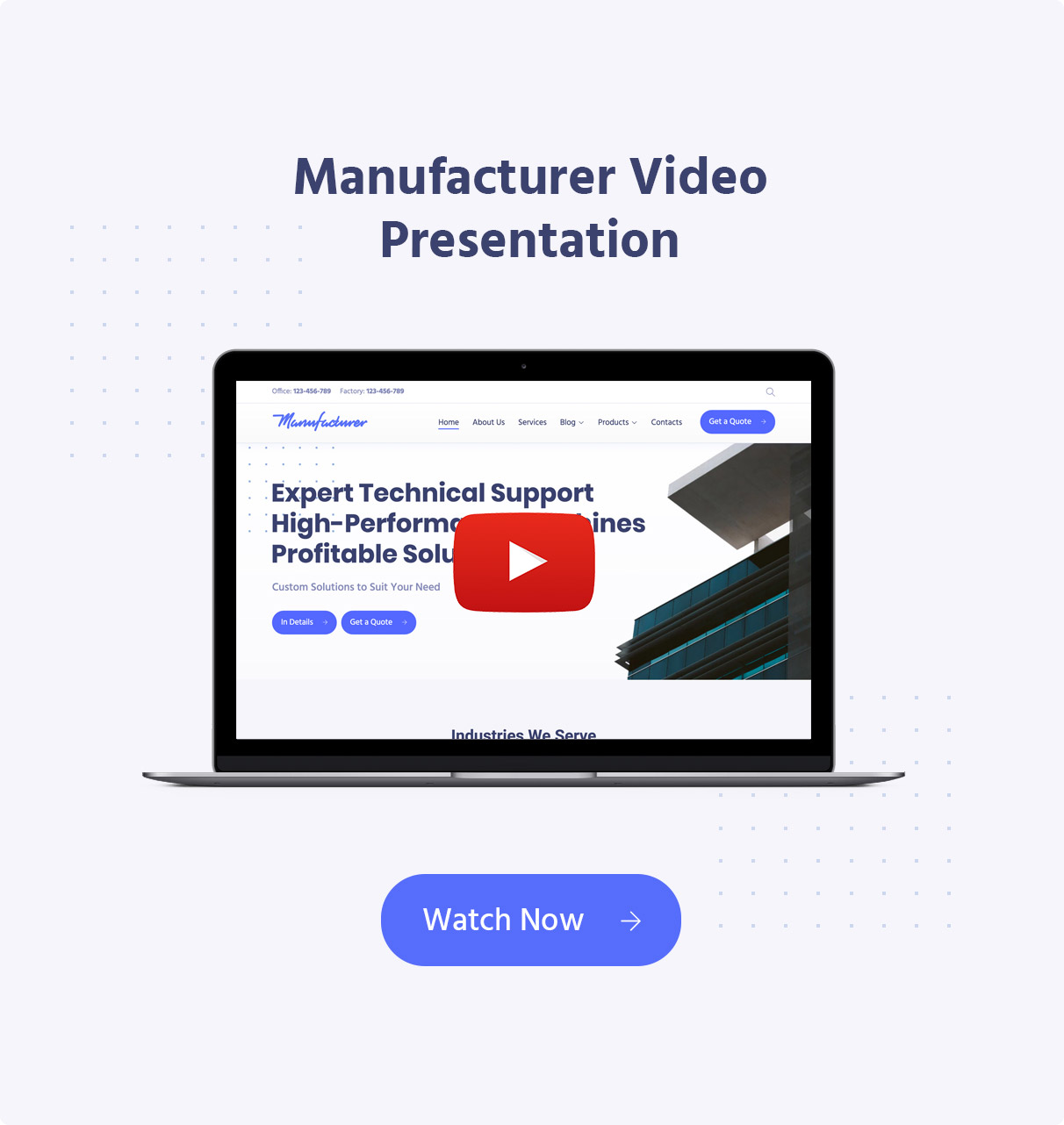 Manufacturing WordPress Theme