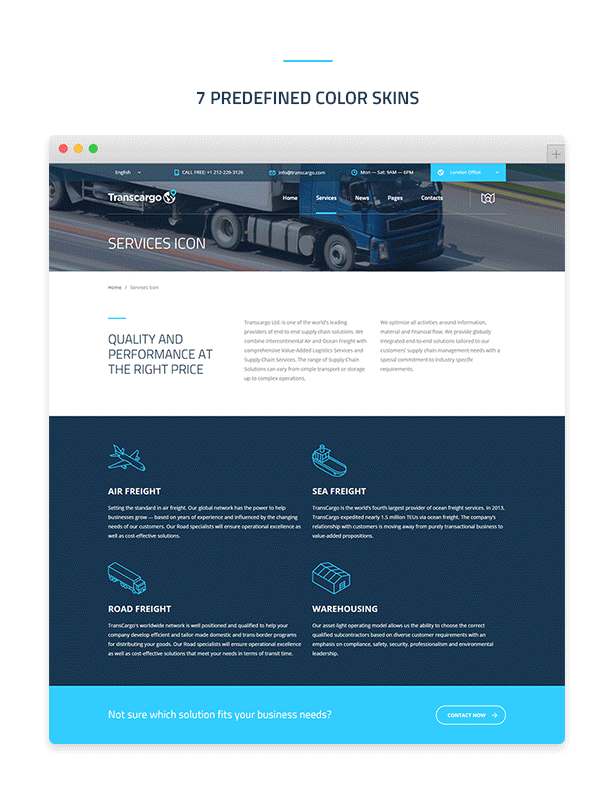 Transcargo - Transport WordPress Theme for Transportation, Logistics and Shipping Companies - 2