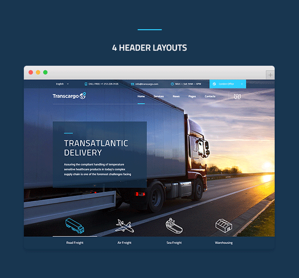 Transcargo - Transport WordPress Theme for Transportation, Logistics and Shipping Companies - 3