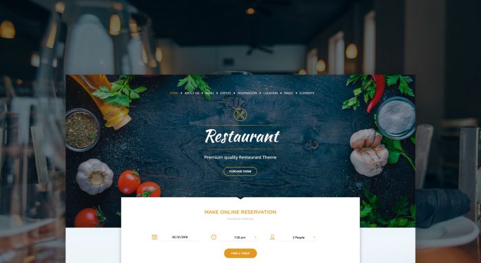 Restaurant WordPress Restaurant WordPress Themes