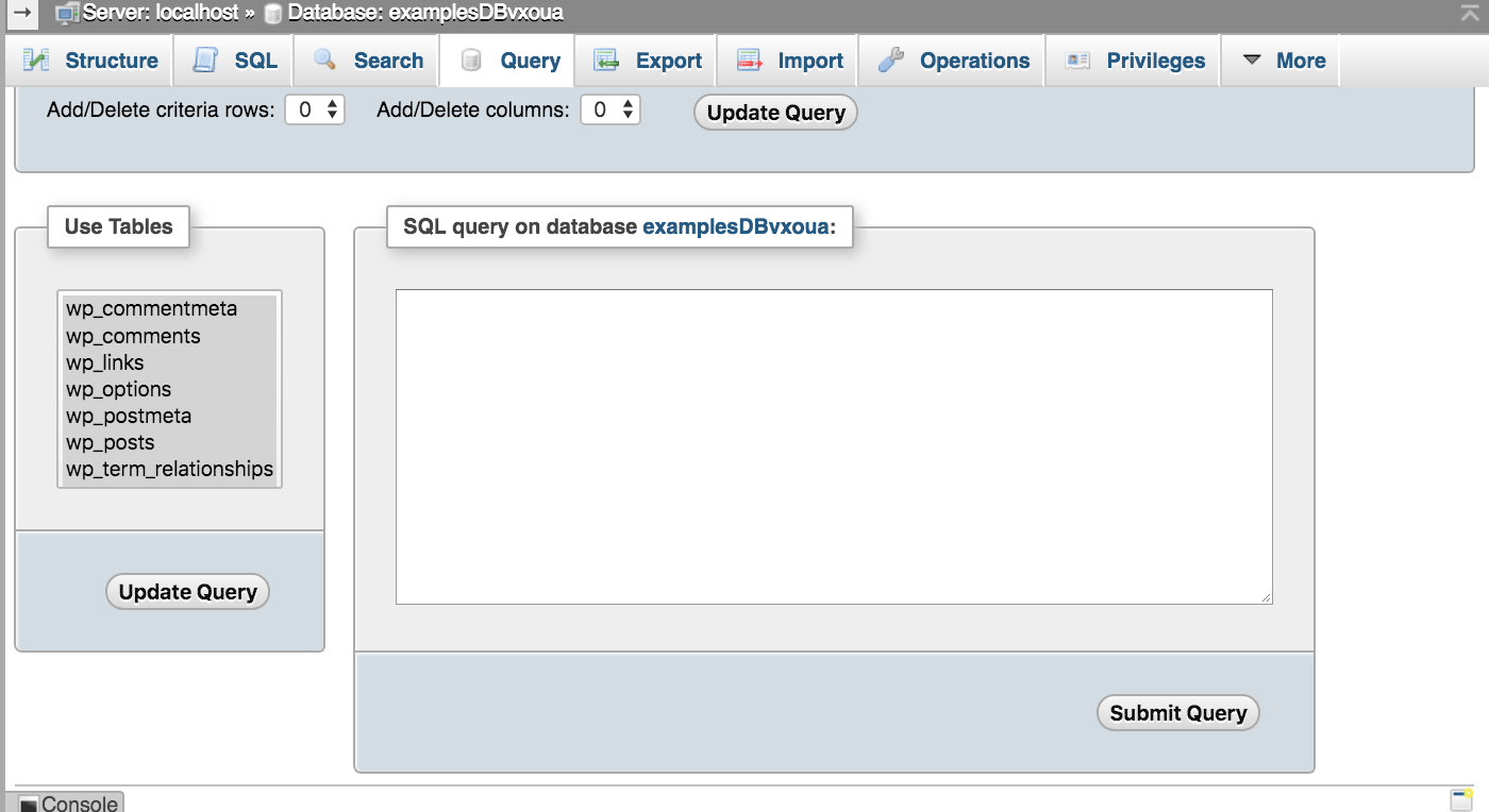 phpMyAdmin