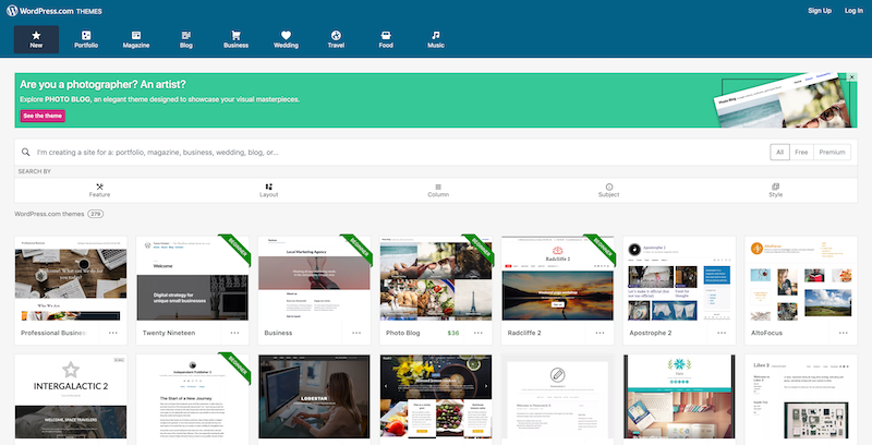 WordPress Themes — WordPress com