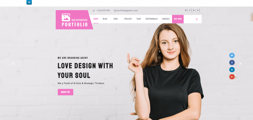 Multipurpose Portfolio wordpress theme