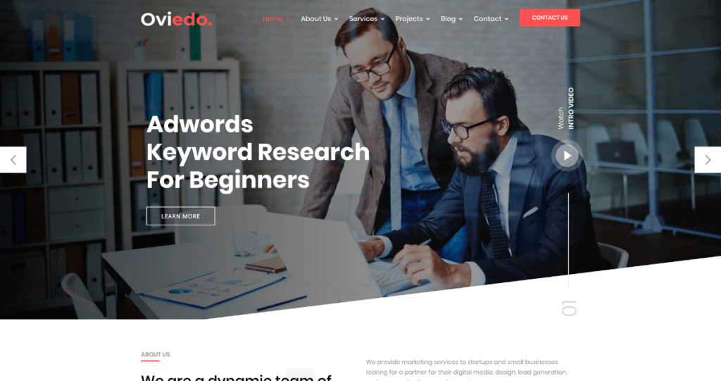 Oviedo wordpress theme